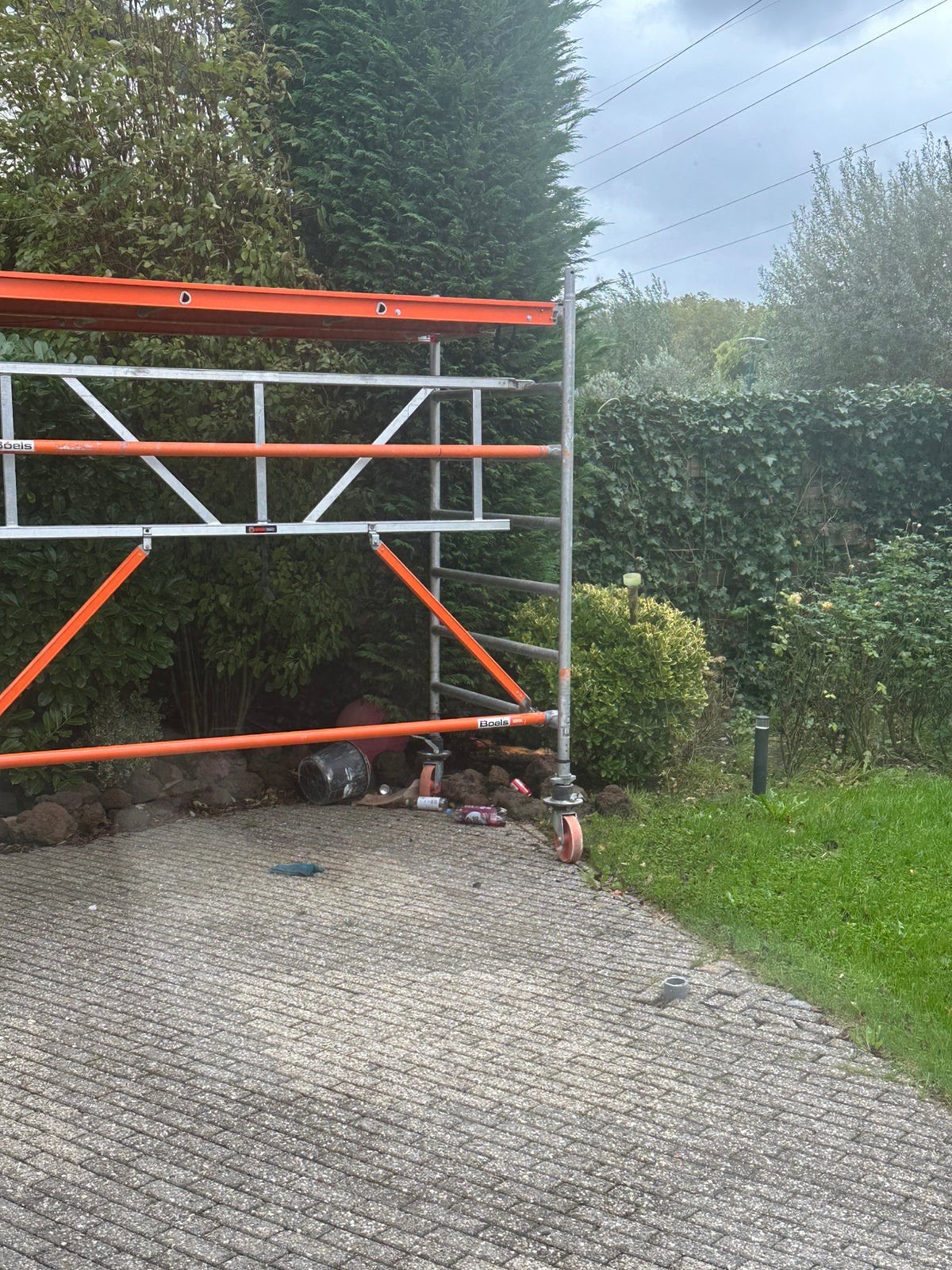 Steiger  LBH. 2,40 x 1,20 x 500 cm, Ophalen, Gebruikt, Rolsteiger of Kamersteiger, 2 tot 5 meter