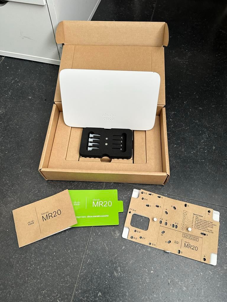 Cisco Meraki MR20-HW Cloud-Managed Access Point, Computers en Software, Harde schijven, Gebruikt, Desktop, USB, Ophalen of Verzenden
