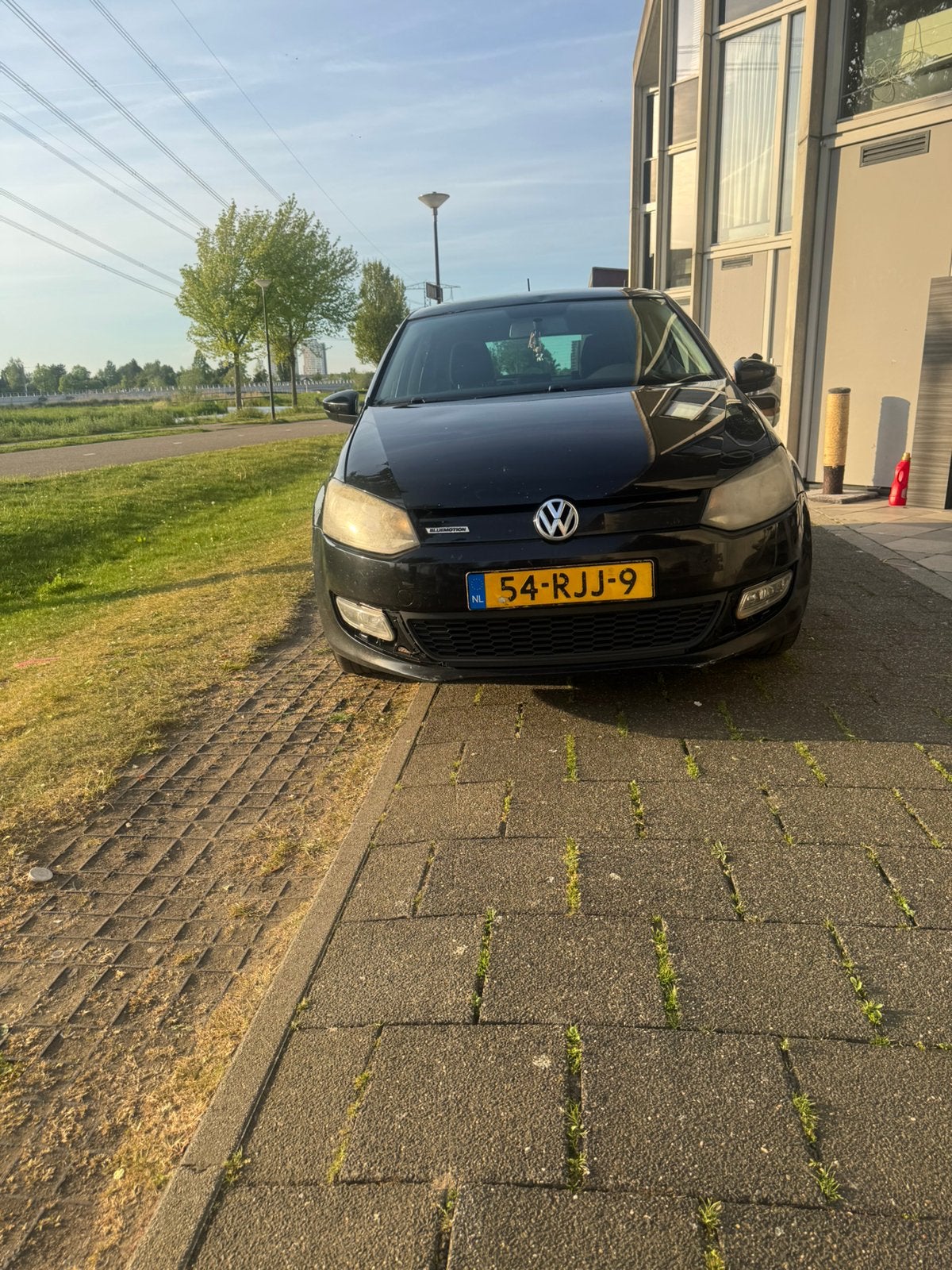 Volkswagen Polo 1.2 TDI 55KW BM 2011 Zwart, Ophalen of Verzenden, Nieuw, Volkswagen, Motorkap