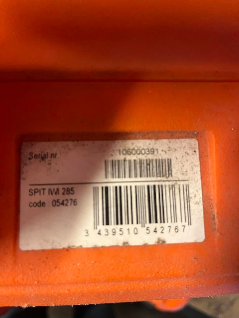SPIT IWI 285 koffer, Ophalen of Verzenden, Gebruikt, Overige typen