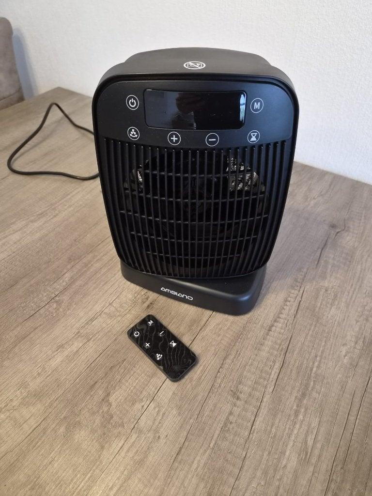 Ambiano ventilatorkachel met afstandsbediening, Minder dan 30 cm, Kachel, Minder dan 60 cm, Ophalen of Verzenden