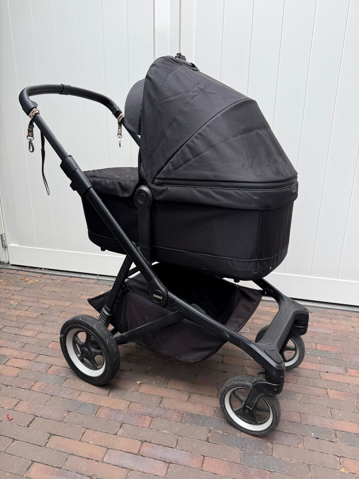 Thule Sleek kinderwagen + Maxi Cosi Lara 2 buggy, Ophalen, Gebruikt, Combiwagen, Verstelbare duwstang