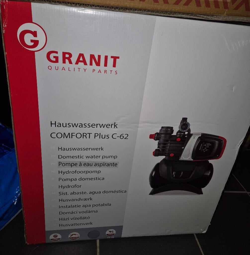 Granit hydrofoor pomp comfort plus c-62, Ophalen, Nieuw, Elektrisch, Hydrofoorpomp