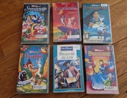 6x Walt Disney sprookjes film VHS, Cd's en Dvd's, VHS | Kinderen en Jeugd, Alle leeftijden, Ophalen of Verzenden, Gebruikt
