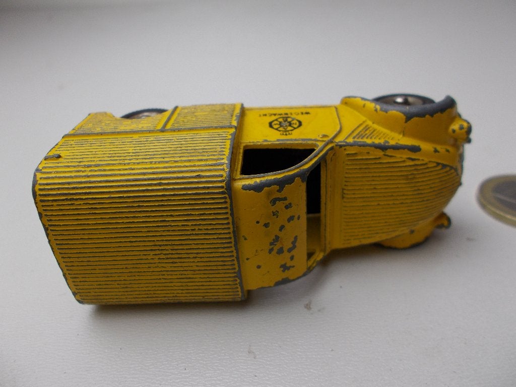 1965 Dinky Toys 25D CITROEN 2CV (DUTCH) ANWB +Achterdeur -B-, Hobby en Vrije tijd, Modelauto's | 1:43, Ophalen of Verzenden, Gebruikt