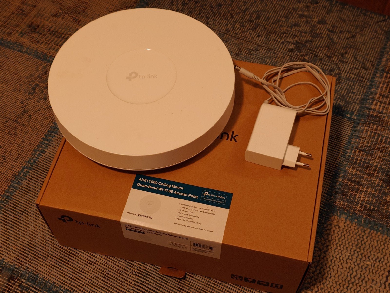 TP-Link Omada EAP690E HD AXE11000 Quad-Band WiFi 6E AP, Ophalen of Verzenden, Zo goed als nieuw