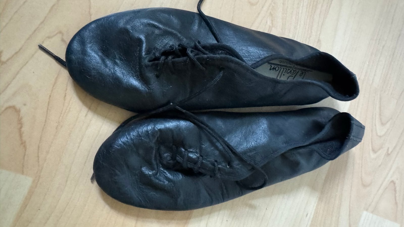 Zwarte Le Papillon leren dansschoenen - Maat 5, Ophalen of Verzenden, Gebruikt, Schoenen