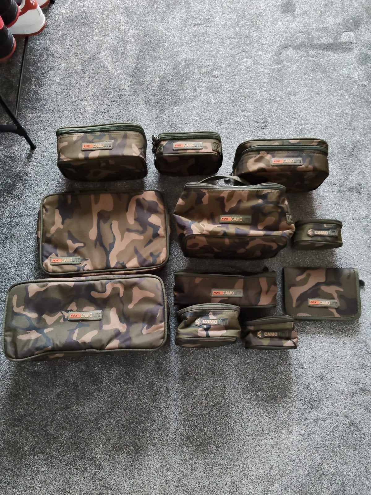 fox camolite opberg tasjes set, Ophalen, Gebruikt, Koffer of Tas