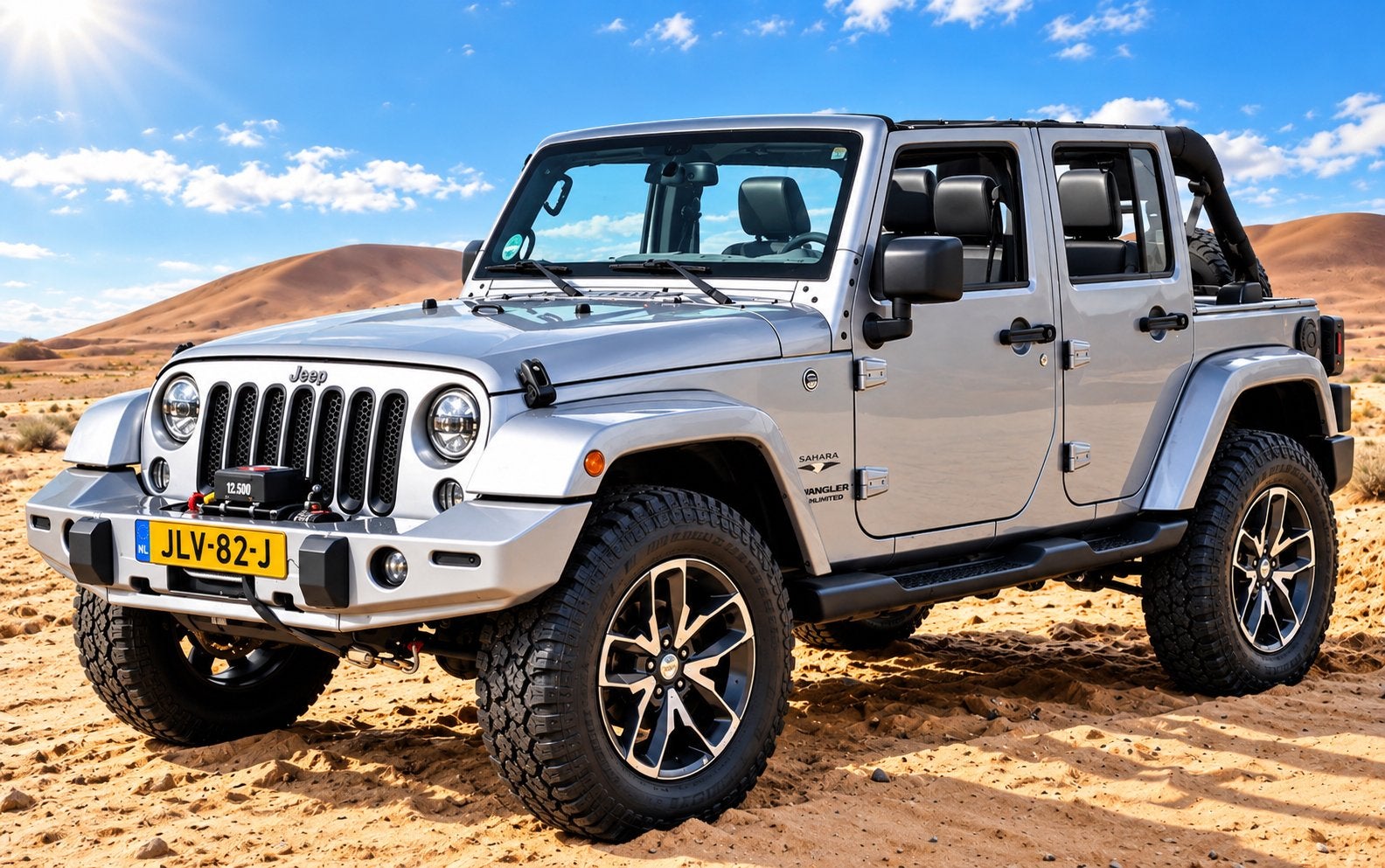 ‼️JEEP WRANGLER JK 3.6 V6 SAHARA EDITION FULL OPTION BJ2016, Auto's, Automaat, Dealer onderhouden, 450 kg, Leder
