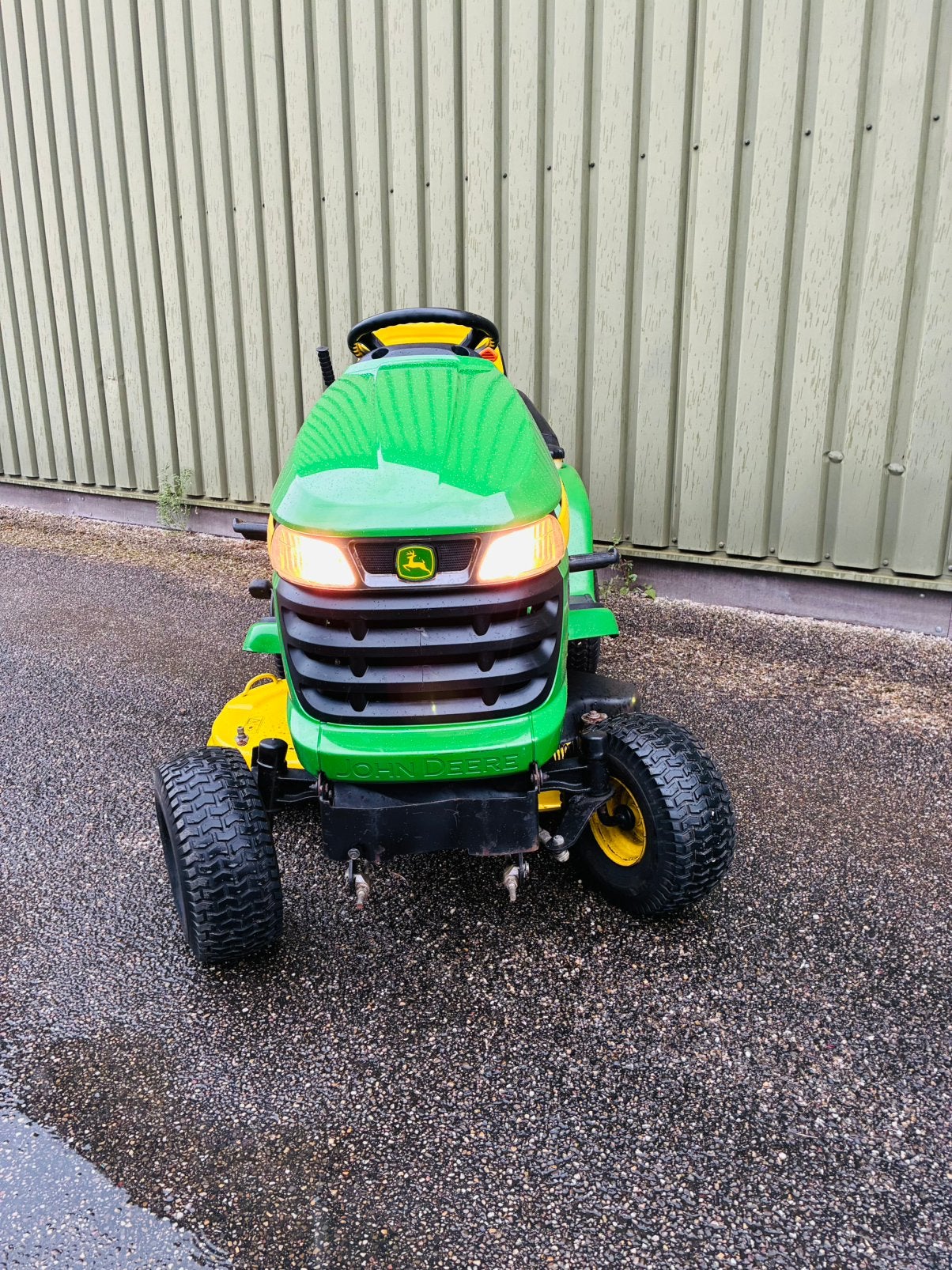 Nette robuuste John Deere X300R zitmaaier hydro 2 cilinder!, Tuin en Terras, Ophalen, Gebruikt
