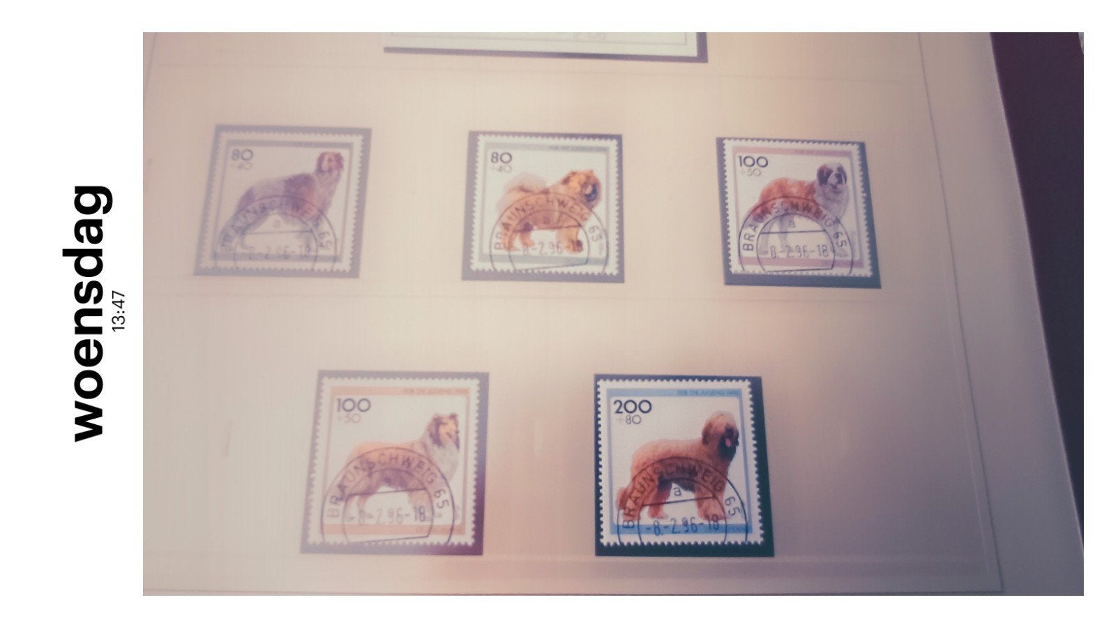 Duitsland , 1996, Hunderassen, Ophalen of Verzenden, 1990 tot heden, Gestempeld