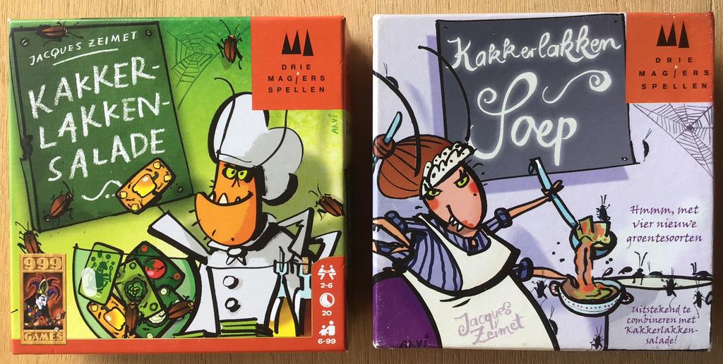 Kakkerlakkensalade & Kakkerlakkensoep - vanaf 6 jaar - ZGAN, Hobby en Vrije tijd, Gezelschapsspellen | Kaartspellen, Vijf spelers of meer