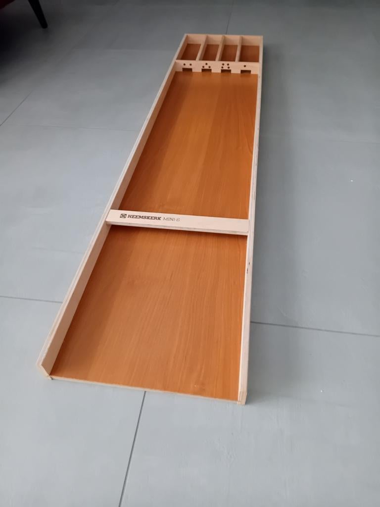 Heemskerk Mini Sjoelbak - Compact en Compleet, Hobby en Vrije tijd, Ophalen, Een of twee spelers, Zo goed als nieuw, Heemskerk