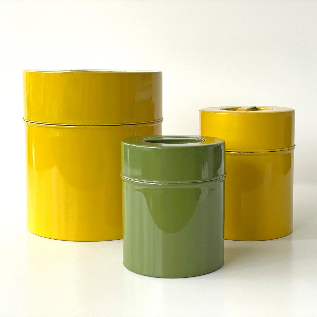 vintage design nesting BLIKKEN voorraadbussen Scandinavisch, Ophalen of Verzenden, Gebruikt, Overige, Overige merken