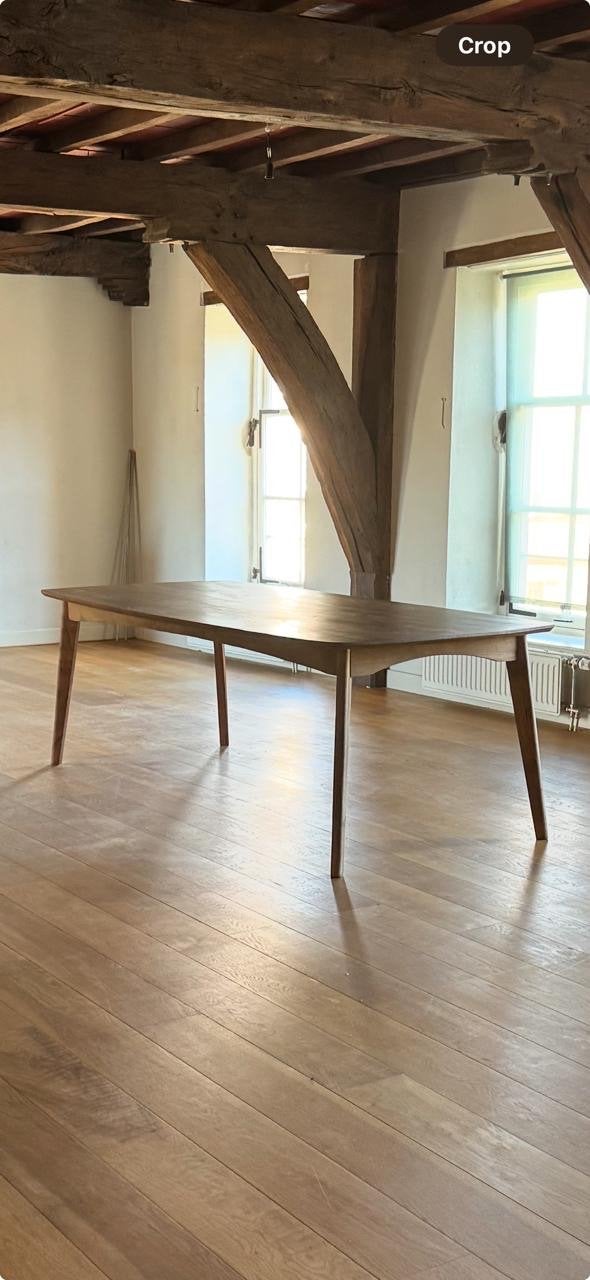 Legna Eettafel 240x105 Mango Hout Deens Ovaal, Ophalen, Gebruikt, 100 tot 150 cm, 200 cm of meer