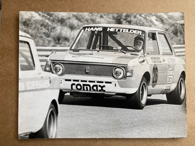 Persfoto Fiat 128 gr 2 Hans Hettelder 1975, Ophalen of Verzenden, Gebruikt, Auto's