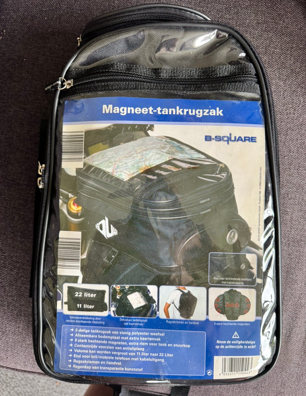 B-Square tanktas voor de motor magneten rugzak, Motoren, Ophalen of Verzenden, Nieuw