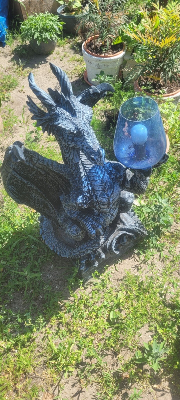Draak te koop met verlichting., Tuin en Terras, Tuinbeelden, Ophalen