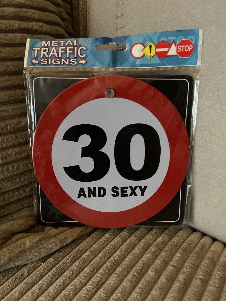30 and sexy , autoraambord, Www.pand50.nl, Nieuw, Ophalen of Verzenden, Printer 29b Coevorden