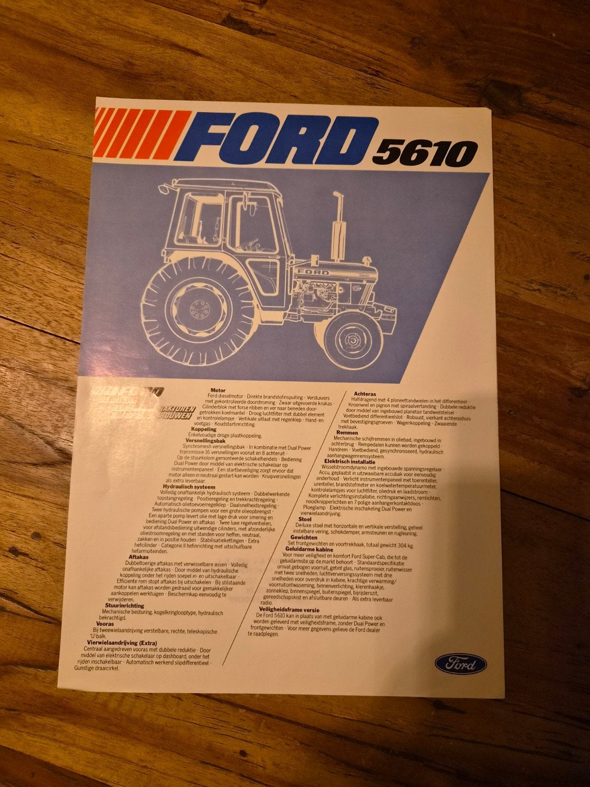 tractor folder Ford 5610, Ophalen of Verzenden