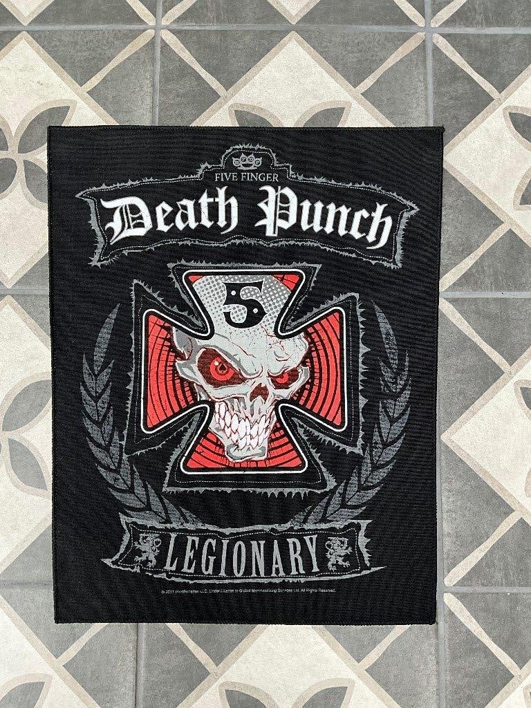 Rugpatch/embleem van Five Finger Death Punch Legionary, Nieuw, Ophalen of Verzenden, Rugpatch/embleem van Five Finger Death Punch Legionary