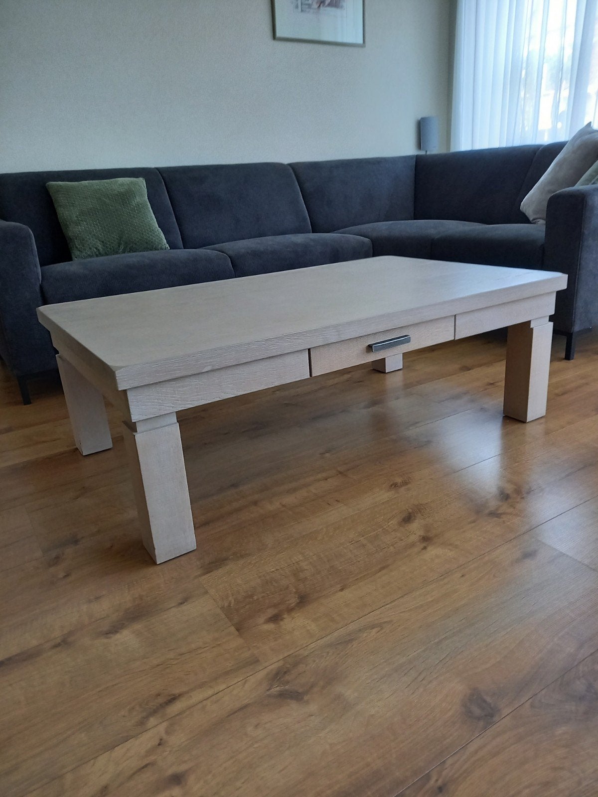 Mooie eiken salontafel 130 x 80 cm, Huis en Inrichting, Complete inboedels, Ophalen