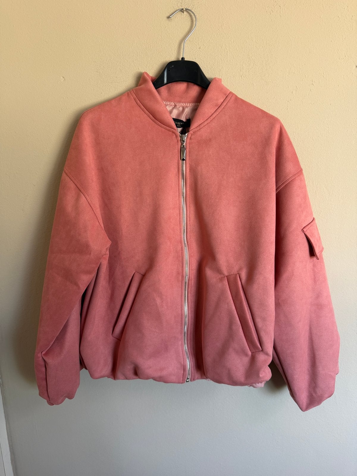 Suède bomberjack maat S/M - Chastar, Kleding | Dames, Ophalen of Verzenden, Nieuw, Maat 36 (S), Roze