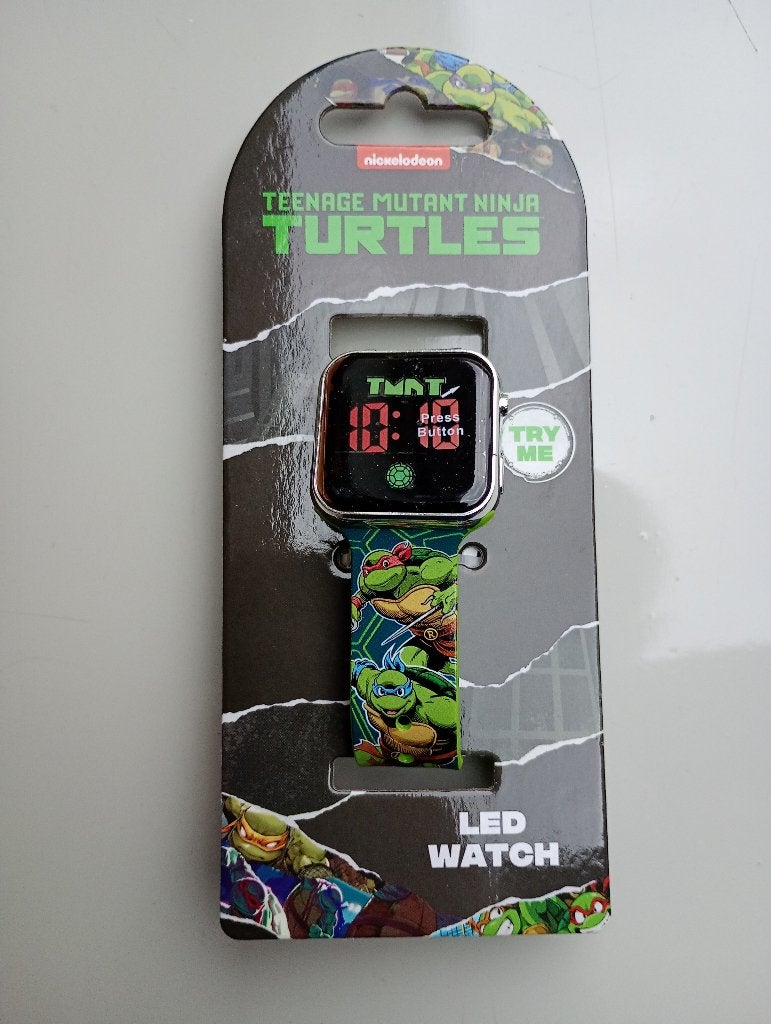 Nickelodeon Teenage Mutant Ninja Turtles LED Kinderhorloge, Ophalen of Verzenden, Nieuw, Meerkleurig, Jongen of Meisje