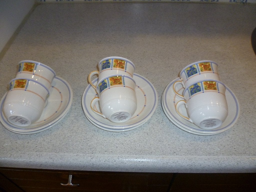 D.E. serviezen, Ophalen of Verzenden, Zo goed als nieuw, Porselein, Compleet servies