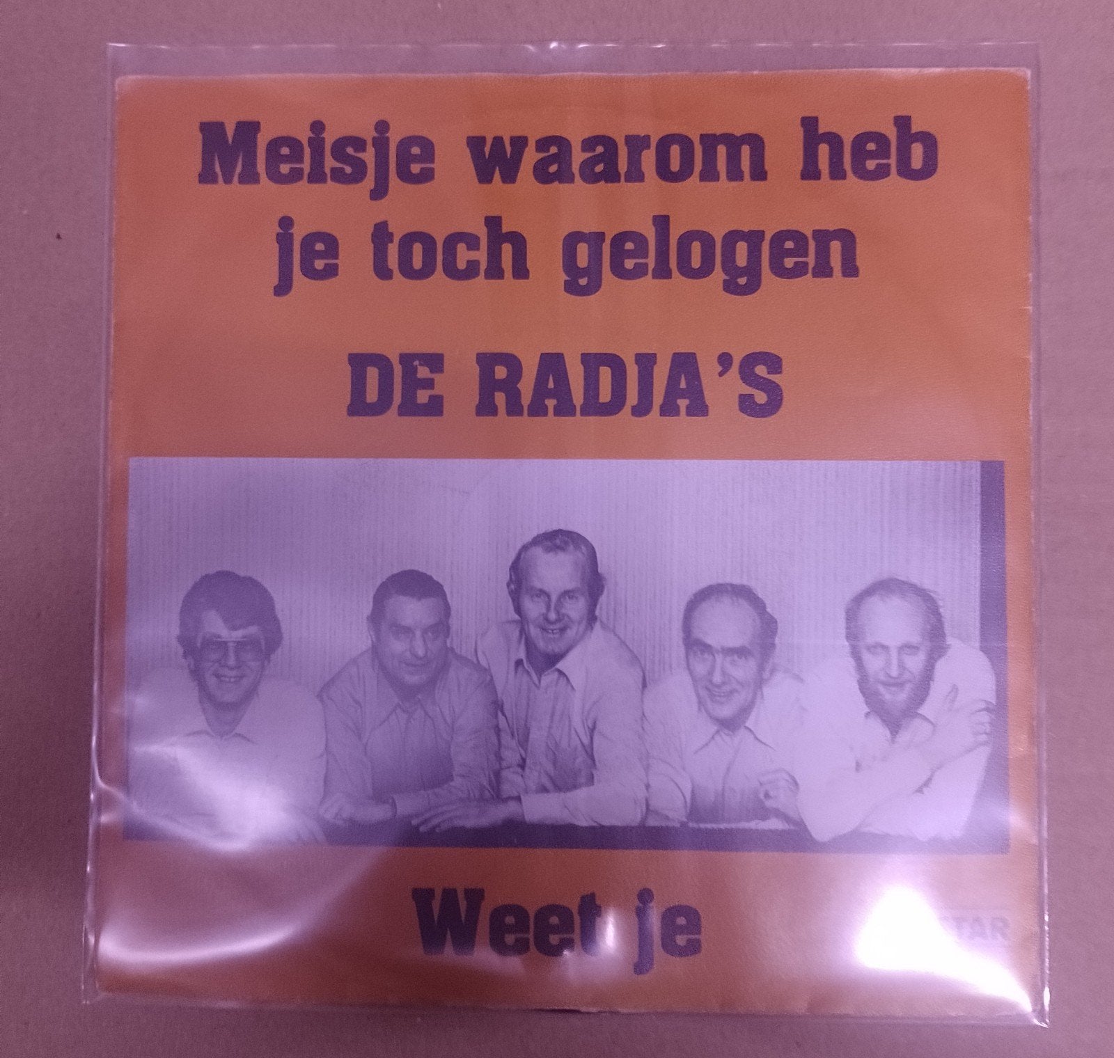 De Radja' s - Meisje waarom heb je toch gelogen., Ophalen of Verzenden, Gebruikt, 7 inch, Nederlandstalig