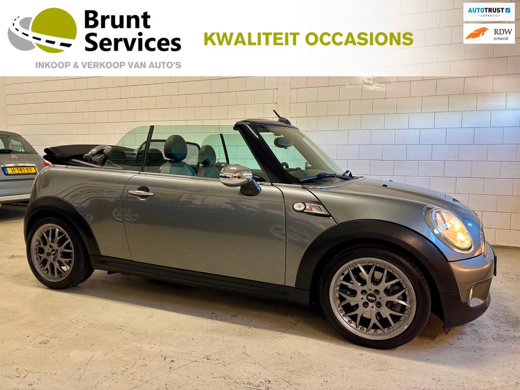 Mini Mini Cabrio 1.6 Cooper S Chili Bj10|Automaat|Leer|Clima, Euro 5, 15 km/l, Gebruikt, Zwart