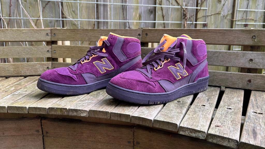 New Balance 740 X Packer “purple reign” James Worthy mt.46.5, Ophalen of Verzenden, Zo goed als nieuw, Overige kleuren