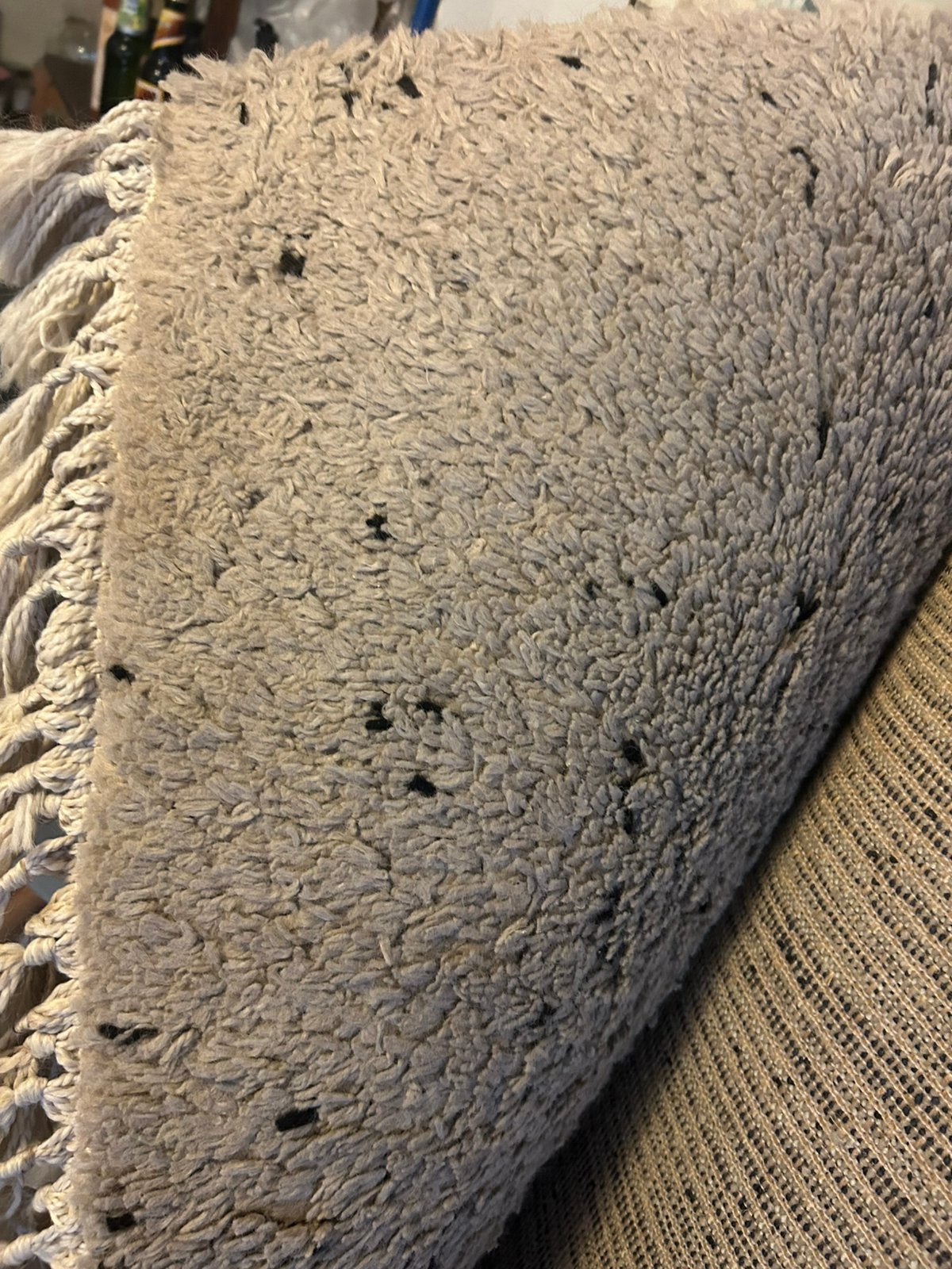 Wollen vloerkleed, Ophalen, Beige, 150 tot 200 cm, 200 cm of meer