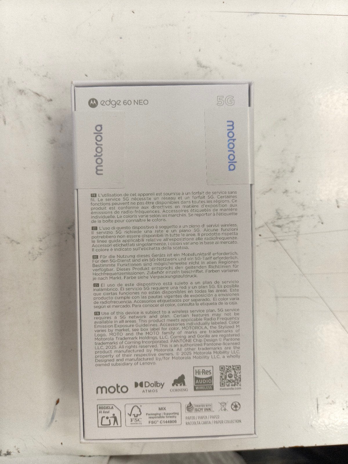 Motorola Edge 60 Neo 5G - Nieuw in doos, Overige modellen, Nieuw, Ophalen of Verzenden, Zonder simlock