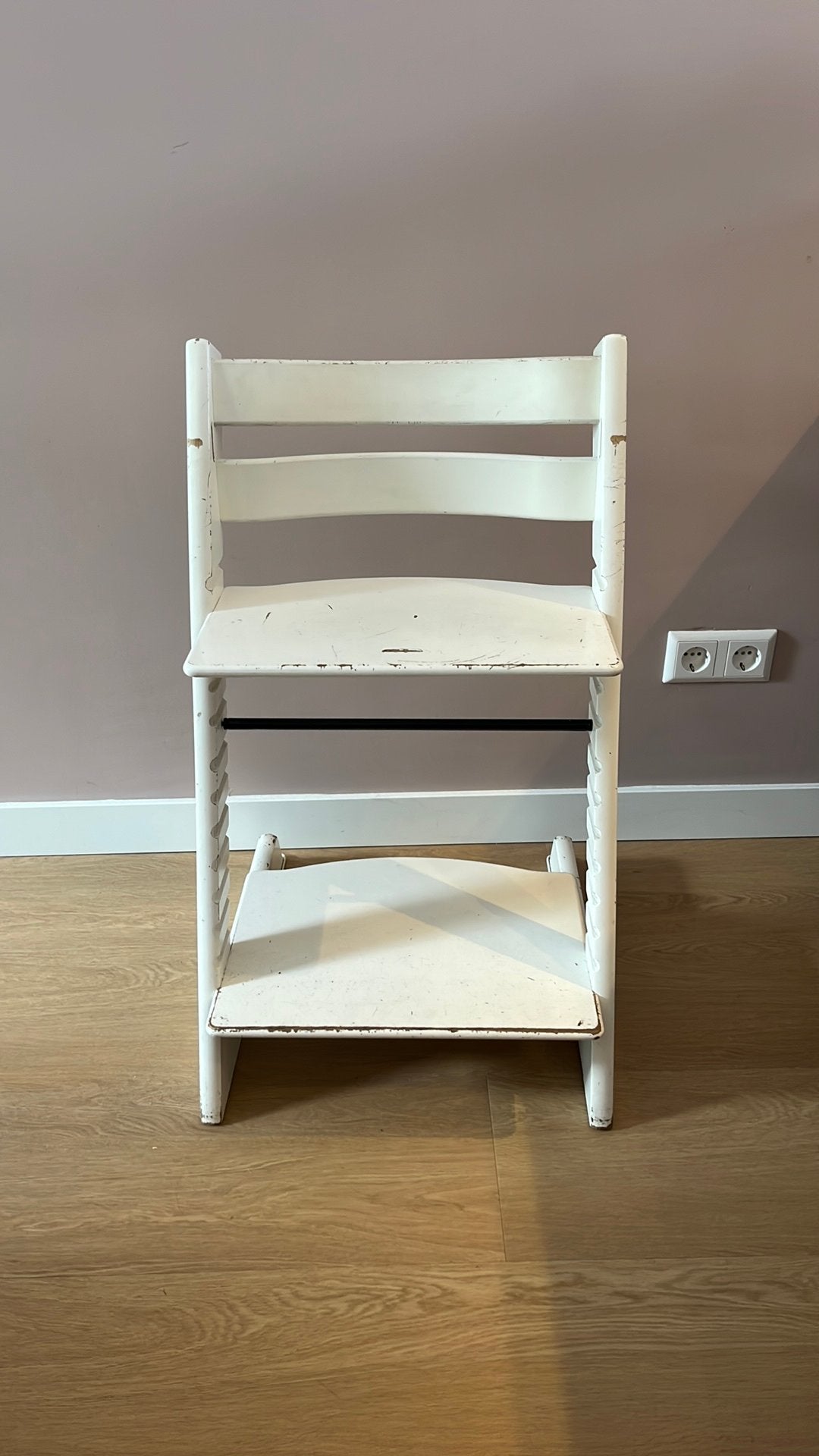 Stokke trip trap wit, Ophalen, Gebruikt, Meegroeistoel