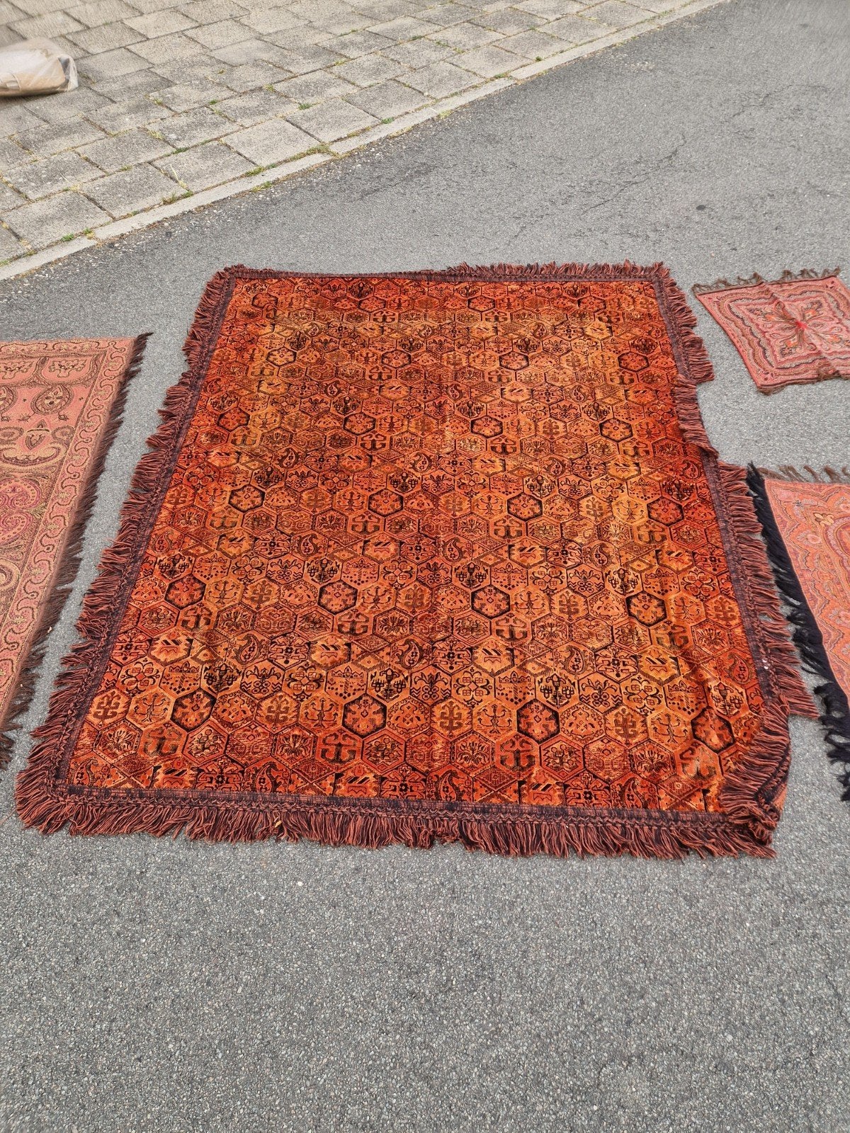 Antiek vintage Tafelkleed, Ophalen of Verzenden