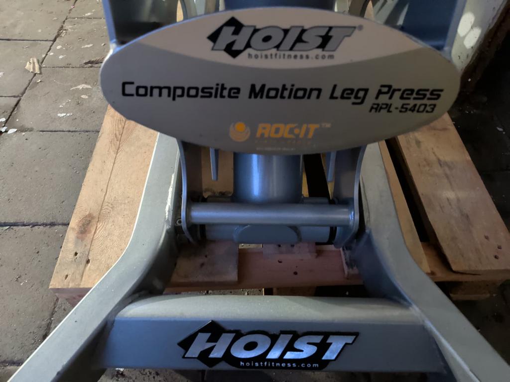 Hoist Roc-It Composite Motion Leg Press Plate Loaded., Sport en Fitness, Ophalen, Gebruikt, Krachtstation