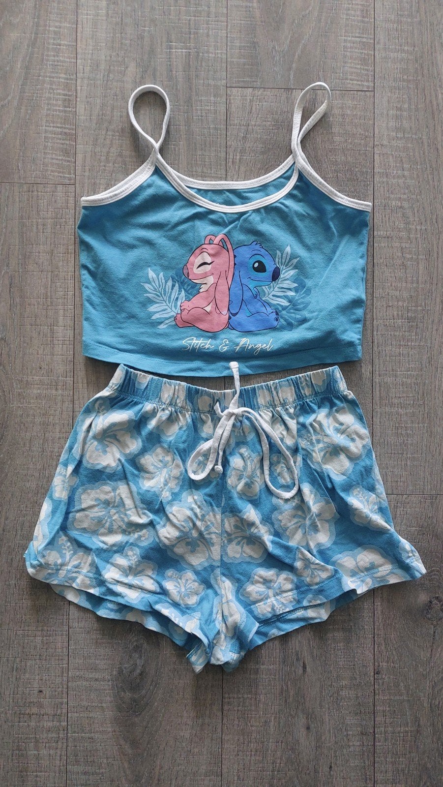 Disney x Primark Stitch slaapsetje XXS, Disney, Ophalen of Verzenden, Zo goed als nieuw, Maat 34 (XS) of kleiner