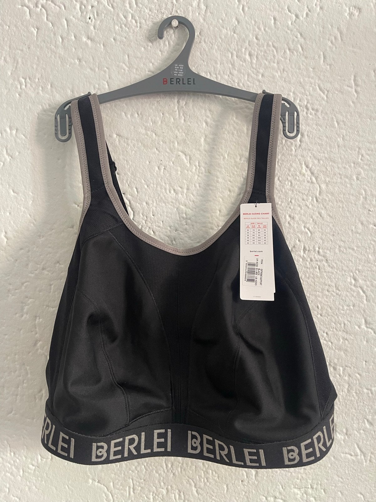 Berlei Extreme Support Sport BH - Zwart - Maat 95E, Ophalen of Verzenden, Zwart, BH