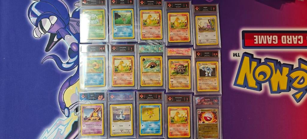 Pokémon Graded Kaarten Collectie - Bonfire, Fossil, Base Set, Ophalen of Verzenden