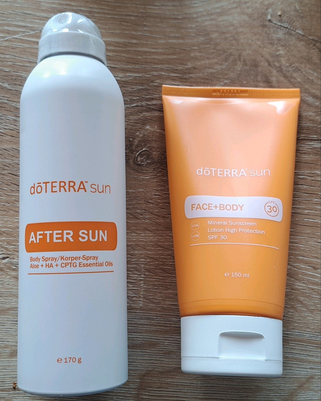 Doterra sun face+body en after sun, Ophalen, Nieuw, Zonnebrand of After Sun