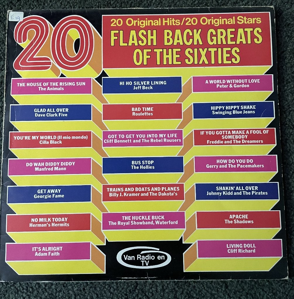 LP: 20 Flash Back of The Sixties, LP, Ophalen of Verzenden, Zo goed als nieuw, Pop