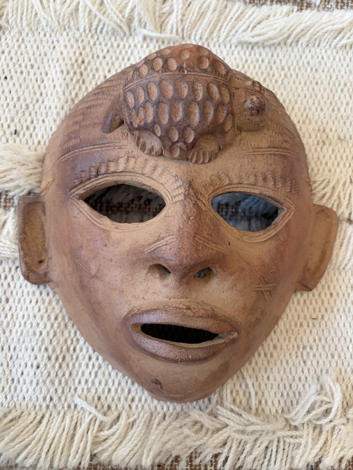 Aardewerk masker uit Mexico, Ophalen of Verzenden