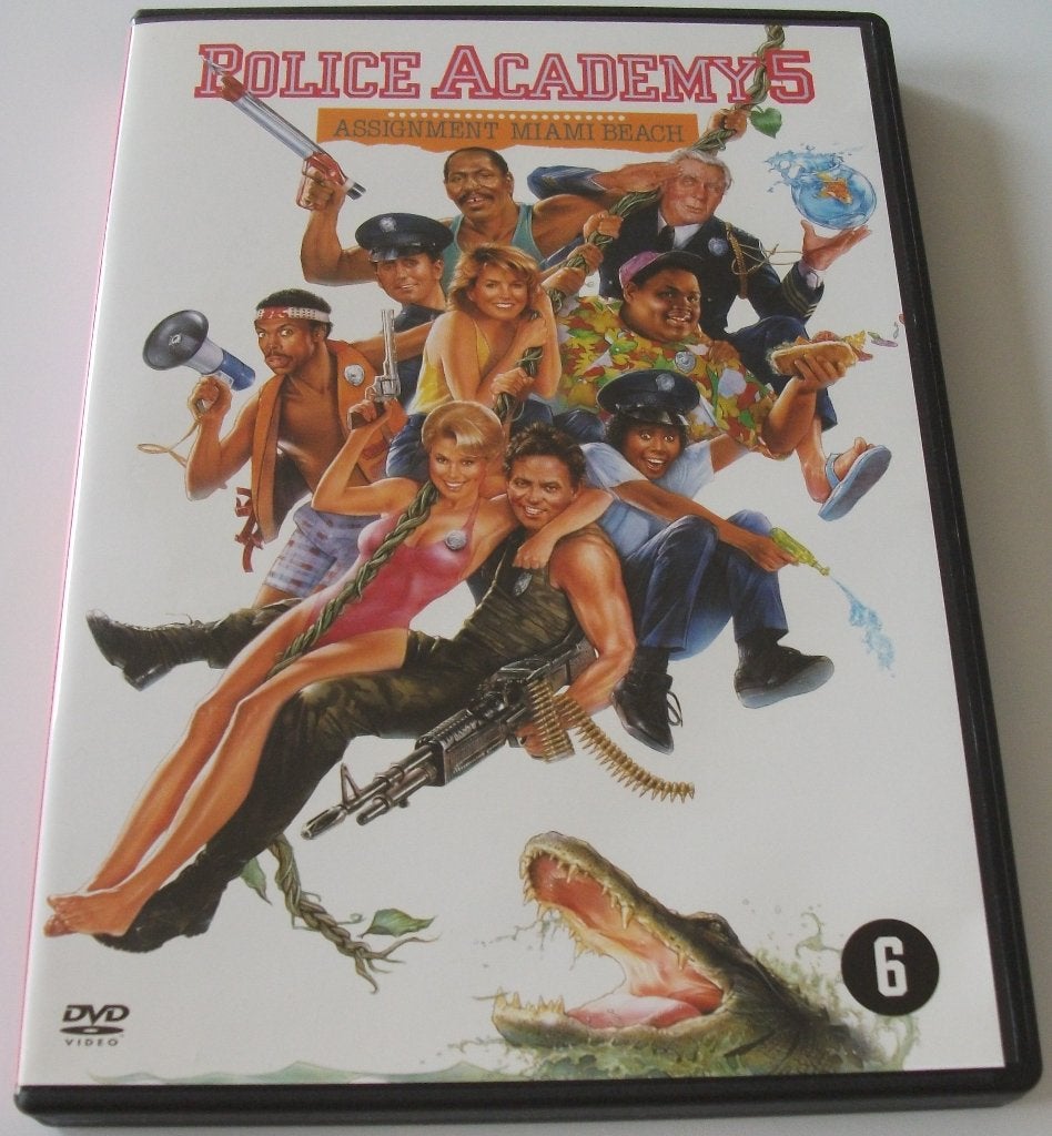 Dvd *** POLICE ACADEMY 5 *** Assignment Miami Beach, Vanaf 6 jaar, Ophalen of Verzenden, Zo goed als nieuw, Overige genres