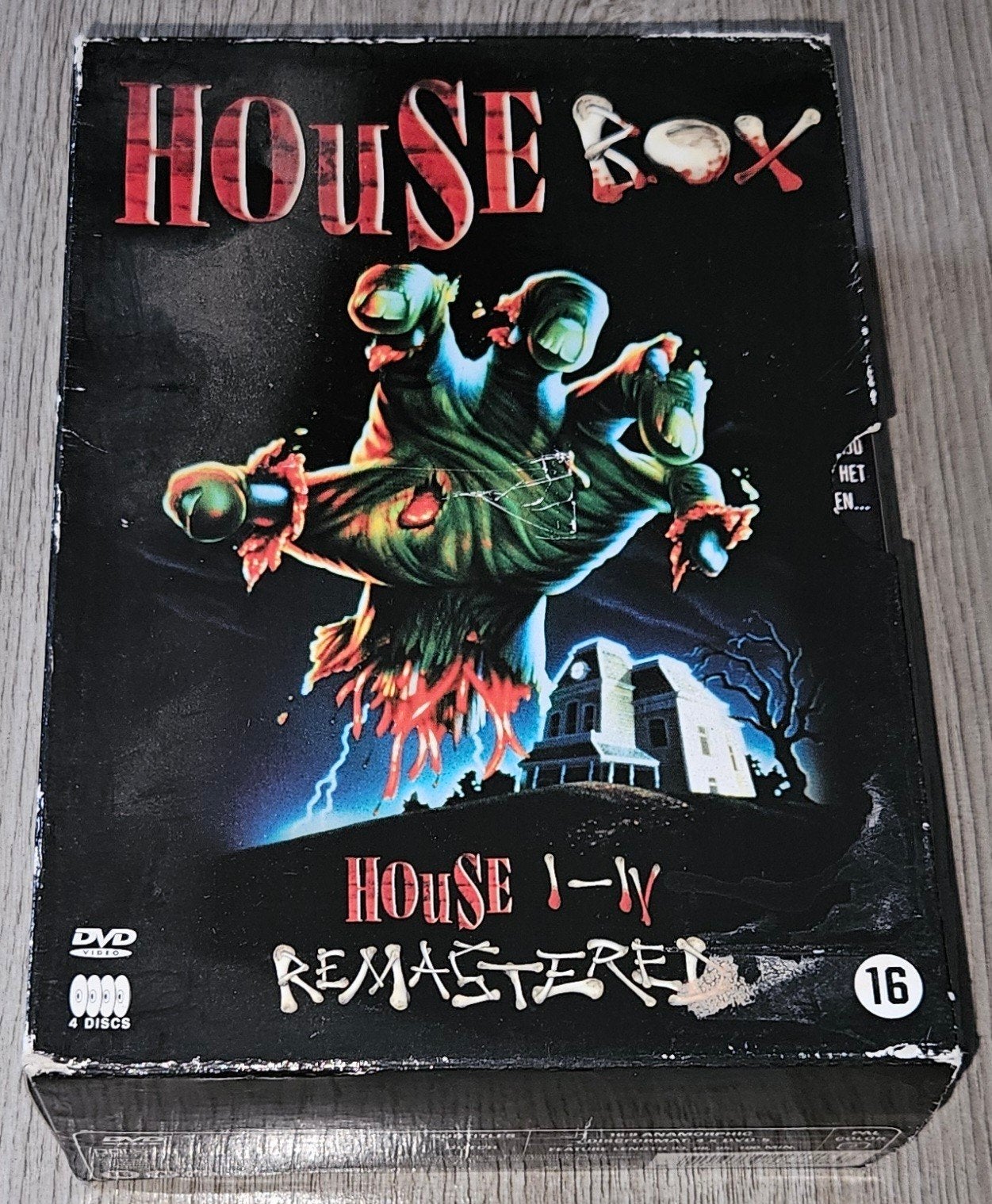House Box 1-4 - Remastered - 4DVD Boxset Horror, Cd's en Dvd's, Dvd's | Horror, Gebruikt, Vanaf 16 jaar, Ophalen of Verzenden