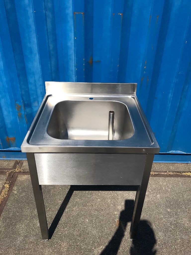 Grote diepe RVS spoelbak losstaand wasbak element, Huis en Inrichting, Ophalen, 50 tot 100 cm, Zo goed als nieuw, Minder dan 100 cm