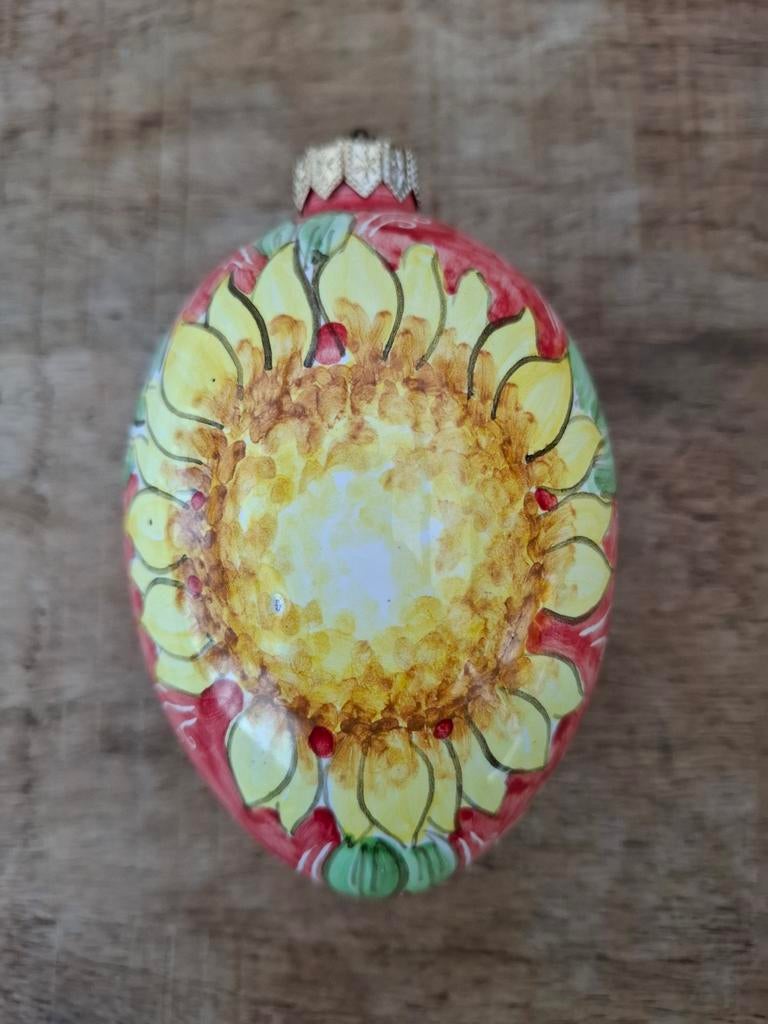 Zonnebloem van keramiek, Ophalen of Verzenden