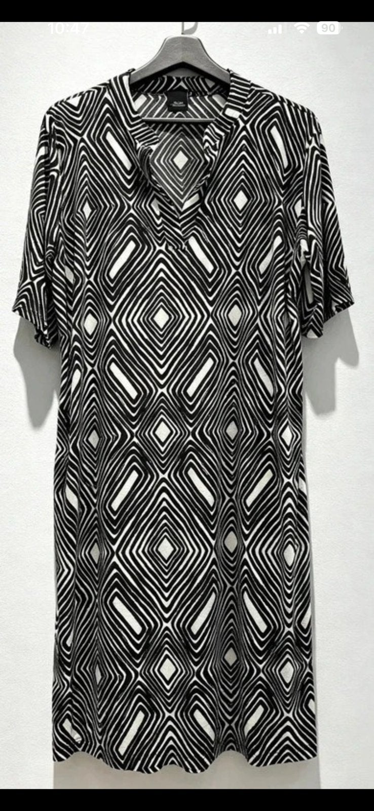 Mooie jurk maat 44 maat XXL, Kleding | Dames, Verzenden, Zo goed als nieuw, Maat 46/48 (XL) of groter, Zwart