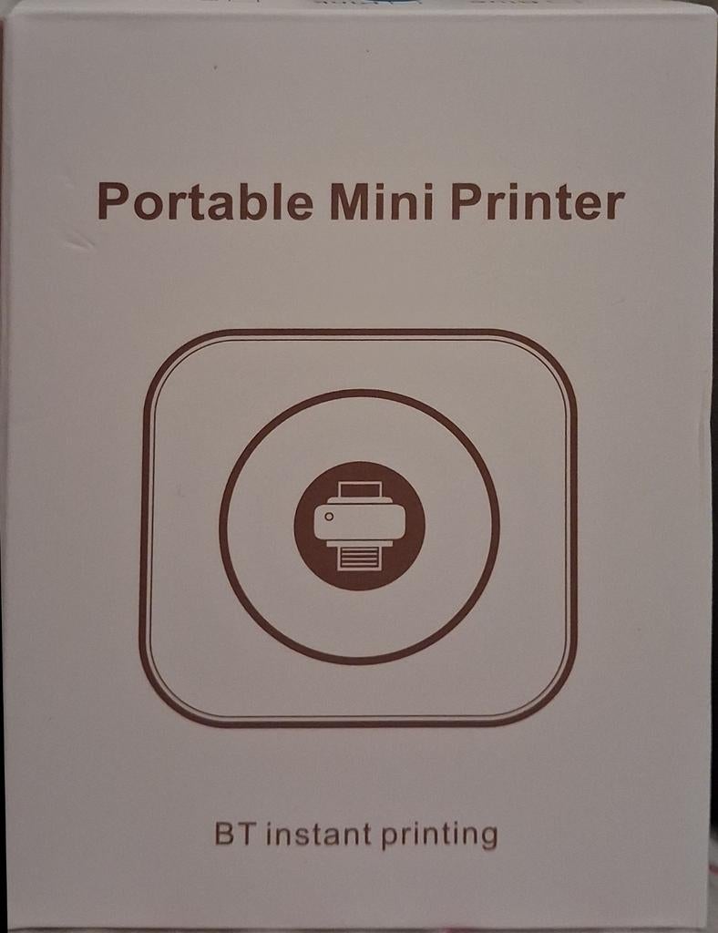 Draagbare Mini Printer - Direct Printen via Bluetooth, Zwart-en-wit printen, Printer, Ophalen of Verzenden, Thermo-printer