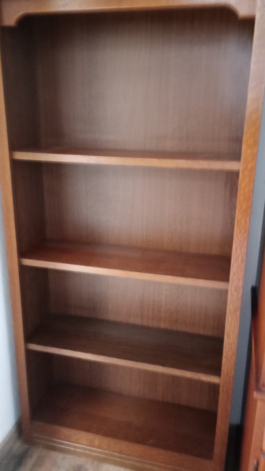 Houten Boekenkast met Verstelbare Planken, Huis en Inrichting, Ophalen, Met plank(en), Gebruikt, Klassiek